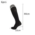 thumbnail image 2 of Calcetines de fútbol hasta la rodilla para adultos - 3 pares de calcetines largos de fútbol, 2 of 5