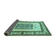 thumbnail image 2 of Ahgly Company Indoor Round Persian Turquoise Blue Traditional Area Rugs, 7' Round, 2 of 4