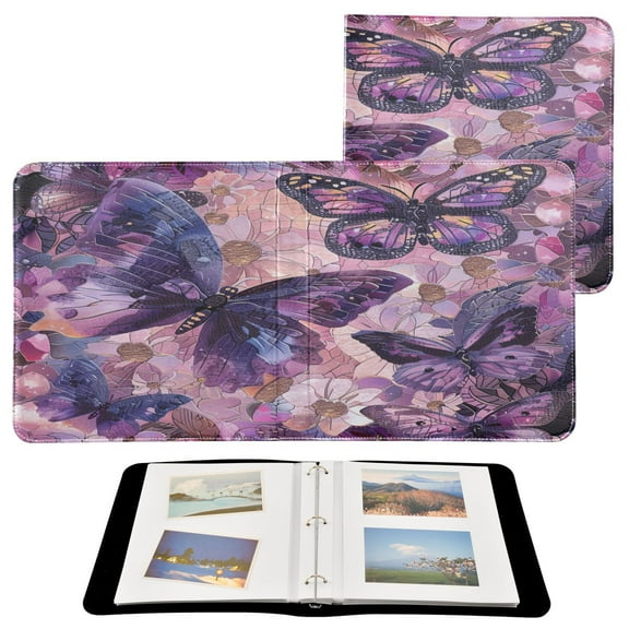 YAZAOO Photo Album Book Scrapbooking Enchanting Butterflies in Bloom Printed Picture Album
