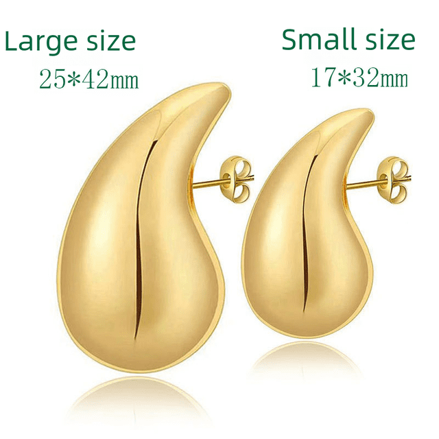 Pendientes de tuerca con diseño de estilo europeo y americano para mujer, aretes exagerados de calabaza con personalidad chapada en forma de gota, cuerno de pimienta