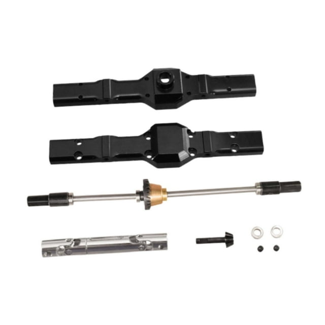 lionlar RC Rear Bridge Assembly Lightweight Replacement Spare Parts for 1/16 C24 C74 black