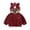 #0039-Red, variant on Favoffer Boys Girls Hooded Zipper Jacket Fleece-Lined Cartoon Bear Zip Up Hoodie Sweatshirt Cute Long Sleeve Casual Outerwear Toddler Kids 1-6Y