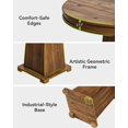 thumbnail image 3 of Fnova 31.5" Solid Wood Round Dining Table for 2 People, Modern Farmhouse Pedestal Kitchen Table, Small Dinner Table for Dining Room, Kitchen, Living Room, Apartment, Small Spaces, 3 of 6