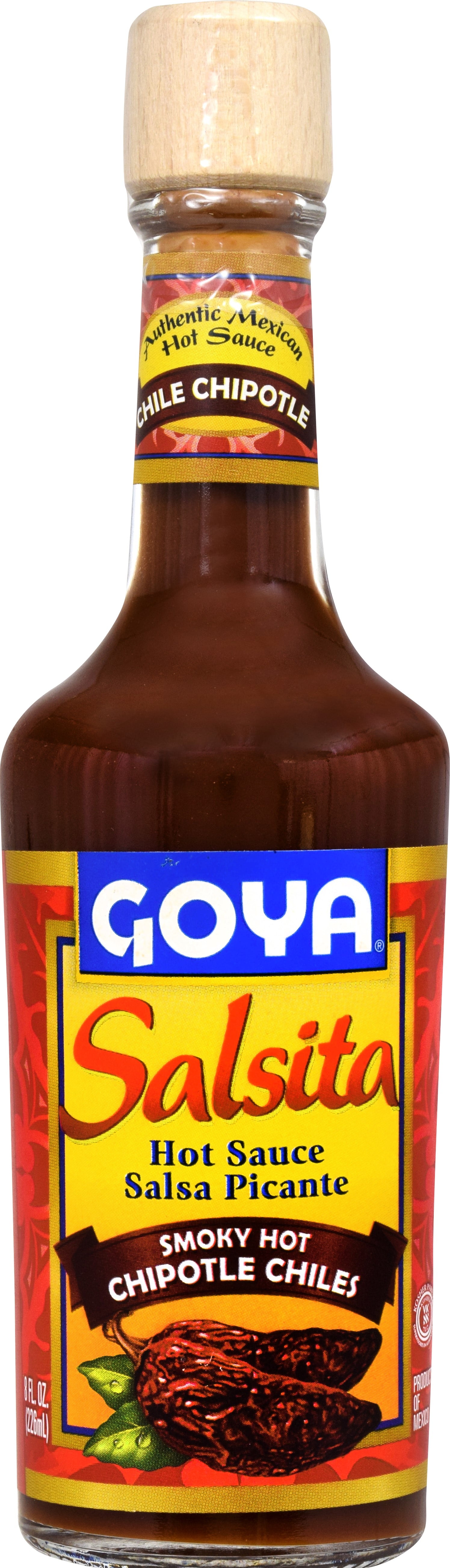 Goya Hot Sauce, Smoky Hot Chipotle Chiles, 8 Oz