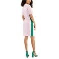 thumbnail image 2 of Women's Ellen Crewneck Side-Stripe Shift Dress Pink XS, 2 of 3