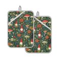 thumbnail image 7 of Yayeee Pot Holders Kitchen Heat Resistant with Pockets 7"x9.8" Cotton Oven Cooking Hot Pads, Forest Mushroom Pattern, 7 of 7