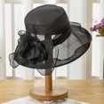 thumbnail image 2 of Sombrero de sol para mujer Floral: Gorro de playa de ala ancha de gasa transpirable Gorra de viaje para dama, 2 of 8