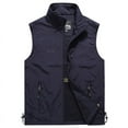 thumbnail image 2 of Chaleco de secado rápido para ocio al aire libre de primavera y verano para hombre, chaleco de fotografía con cuello Simple a la moda para hombre, 2 of 5