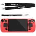 thumbnail image 3 of Game Console Protective Case Compatible with Steam Deck Soft Silicone Full Protection Game Player Cover Anti-Scratch Non-slip Game Machine Protector with Lanyard, 3 of 11