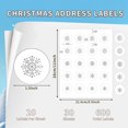 thumbnail image 2 of shiyou-600 Pieces Christmas Address Labels 1.5 Inches Round Address Labels Printable Round Sticker Labels Mailing Labels Compatible with Laser and Inkjet Printer, 2 of 4