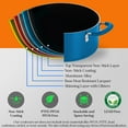 thumbnail image 3 of NutriChef 17 Piece Cookware Set, Non-Stick Pans and Pots with foldable Knob, Space Saving, Stackable, Nylon Tools Set, Induction Base, Blue, 3 of 3