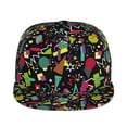 thumbnail image 2 of Balery Baseball Cap Flat Bill Hats for Men Adjustable Size for Running Workouts and Outdoor Activities All Seasons Dad Hat(Colorful Geometric Figures ), 2 of 9