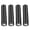Black, variant on 3.9" Silver Mini Flashlight, USB Rechargeable Keychain Light for Hiking, EDC