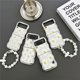 thumbnail image 2 of Wave Shell Case for Samsung Galaxy Z Flip 5 with Wrist Strap, Electroplated TPU Case Galaxy Z Flip 5, Shockproof Case Z Flip 5, 2 of 5