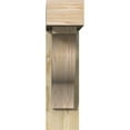 thumbnail image 2 of Ekena Millwork 6"W x 22"D x 22"H Funston Block Rough Sawn Bracket w/ Offset Brace, Douglas Fir, 2 of 25