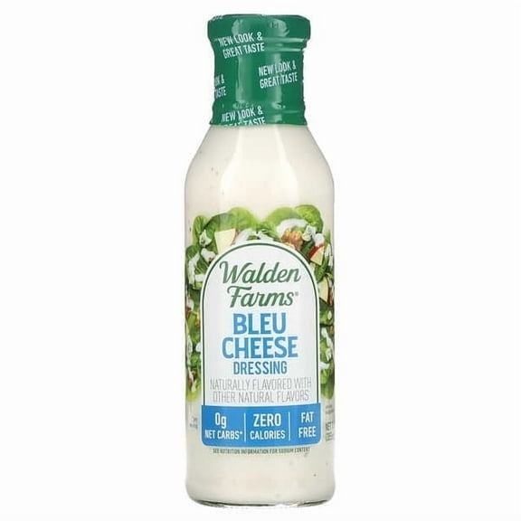 Walden Farms, Bleu Cheese Dressing, 12 fl oz Pack of 4