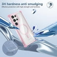 thumbnail image 6 of Clear Magnetic for Samsung Galaxy Note 20 Ultra Case[Compatible with MagSafe][Military Grade Protection] Anti-Yellowing Scratch-Resistant Slim Soft TPU Back Shockproof Case, Pink, 6 of 14