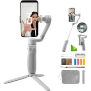 Zhiyun Smooth Q4 Gimbal Stabilizer for Smartphone iPhone Android Cellphone,3-Axis Phone Gimbal w/Built-in Extension Rod Selfie Stick,Megnetic Fill Light,Carrying Bag,Tripod,zhi yun Smooth Q4 Combo