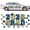 Blue Gold, variant on 2026 Graduation Car Magnet, Exterior Decoration,Car Magnets,for Refrigerator Garage Door Parade Cruise Graduation Party