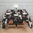 thumbnail image 3 of Halloween Ghosts Pumpkins and Stars Square Tablecloth,Waterproof Square Table Cover,Wipeable Spillproof Washable Table Cover for Home Kitchen Party Decor 60"x60"(152x152cm), 3 of 6