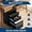 black, variant on 3-Drawer Metal Mobile File Cabinet with Lock - Under Desk Rolling Storage Organizer - Heavy Duty Cold Rolled Steel - Fits Letter/Legal/A4 Files - Compact & Durable - Easy Assembly - White