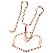 MLINS Rose Gold Metal Phone Stand for Desk Multifunctional Cell Phone Holder with Stable Support 4.7 Inches