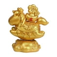 thumbnail image 2 of Adornos de caballo para Año Nuevo 2026, adornos para coche, estatua de caballo, escultura, lindo zodíaco dorado, 2 of 9
