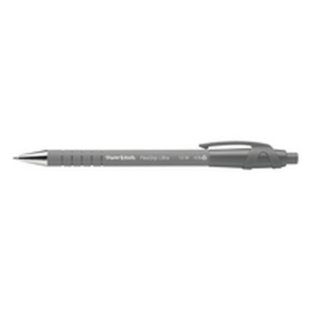 premier bovenstaand Uitputting Paper Mate FlexGrip Ultra Non-Retractable Ballpoint Pen, Black Ink, Pack of  12 - Walmart.com