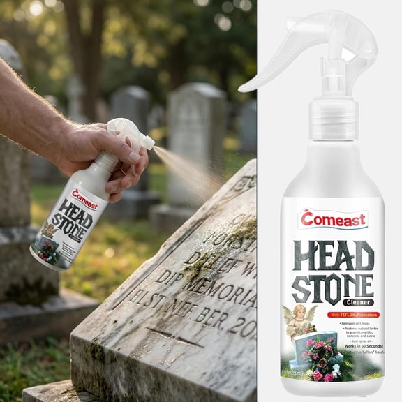 Headstone Cleaner for Grave Cleaning - Ideal for Cleaning Headstones, Tombstones, and Memorials 8.45 fl oz