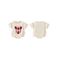 thumbnail image 2 of BemeyourBBs Newborn Baby Boy Girl Lobster Crayfish Outfits Bubble Romper Cute Infant Summer Clothes Embroidered Short Sleeve Bodysuit One Piece Jumpsuit Playsuit, 2 of 9