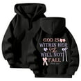 thumbnail image 1 of Women's Zip Up Hoodie Casual Bow Print Sweatshirt Comfortable Pullover For Daily Wear With Jeans In Spring Fall Winter, 1 of 3