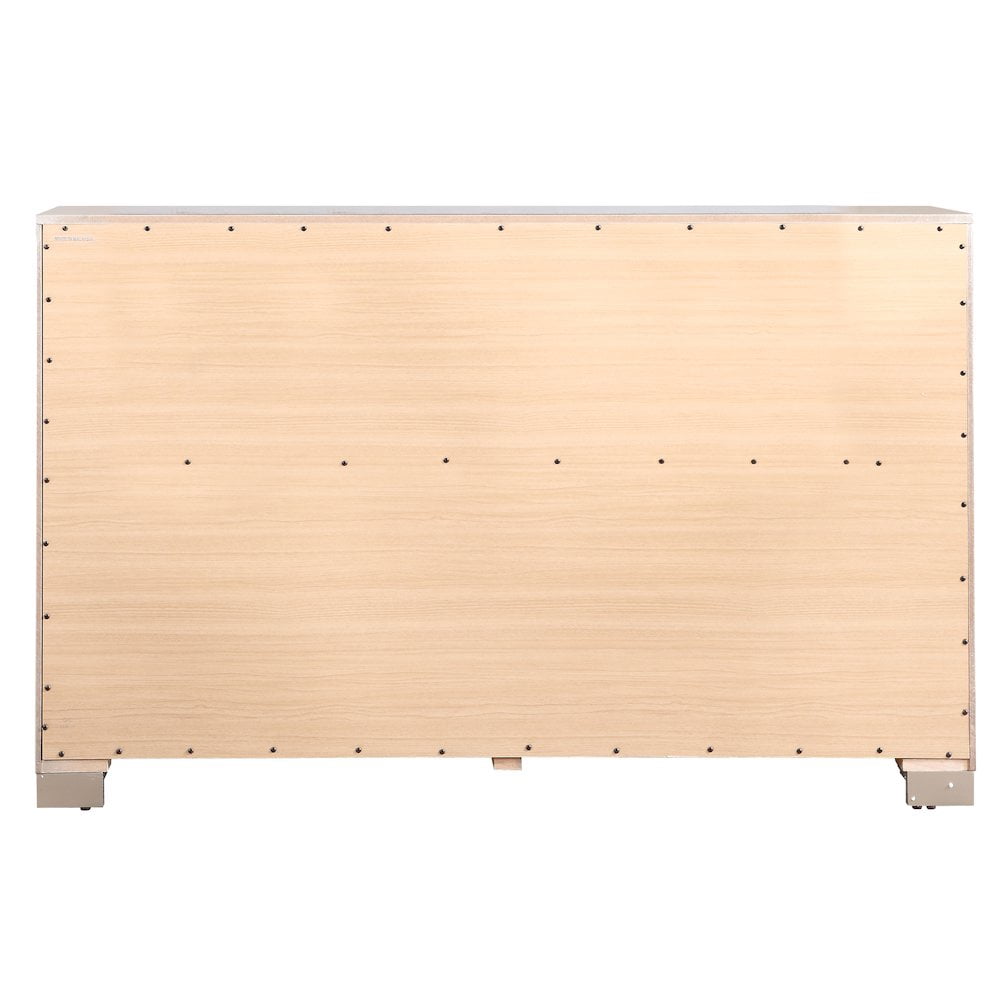 Glory Furniture Alana G6800-D Dresser , Silver Champagne
