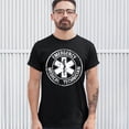 thumbnail image 4 of EMT - playera para hombre con diseño de estrella de la vida envejecida, 4 of 6