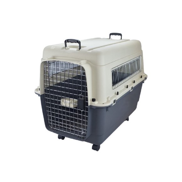 Transportadora Kennel Intermedia P/Perro Ruedas Gris Sunny Sunny SPC-800