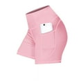 thumbnail image 5 of Funidos Women's biker High-Waisted with Phone Pocket Workout Shorts Moisture-Wicking Fabric Tummy Control Fitness Shorts for Pilates, 5 of 5