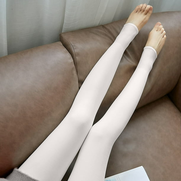 Moonker Thick Tights Lawless Legs Fake Translucent Warm Fleece Pantyhose  Stockings 