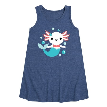 

Axolotl Mermaid - Toddler & Youth Girls A-line Dress
