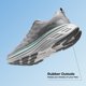 thumbnail image 3 of Zapatillas para correr de mujer NORTIV 8 Gris Talla 8 con amortiguación, 3 of 9