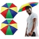 thumbnail image 1 of 2 Pcs Umbrella Hats With Elastic Band, Umbrella Sunshade Foldable Hat, Colorful Fishing Umbrella Hat For Adults Kids Golf Camping, 1 of 1