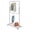 White, variant on Whitmor 2-Rod Rolling Garment Rack - Gunmetal Gray
