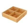 thumbnail image 2 of Wooden Serving Tray, Paint Free Snack Serving Platter With Removable Panel Kitchen Nesting Container For Party Entertaining Food Display Fruit Dessert, 2 of 8
