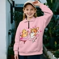 thumbnail image 2 of Uourmeti Dance Fox Capybara Print Quarter Zip Up Sweatshirt for Teen Girls Half Zipper Pullover Sweatshirts Trendy Fall Comfy Casual Loose Athletic Wear Size 7-8, 2 of 7