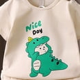 thumbnail image 3 of HCNTES 2nd Birthday Shirt Toddler Boy Two Year Old Birthday Outfit Short Sleeve Cotton T Shirt Clothes(Khaki,18-24 Months), 3 of 3