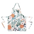 thumbnail image 2 of Pioneer Flower Floral Print Pattern Apron-Garden Aprons for Women with Pockets-Cotton Linen Waterproof Kitchen Cooking Gardening Aprons Adjustable for Kitchen,Cooking,BBQ and Salon 33x27 Inch, 2 of 7