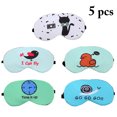 thumbnail image 4 of Bangcool 5PCS Sleep Mask Fashion Cute Cartoon Soft Eye Mask Sleep Eye Shade with Ice Pack, 4 of 10