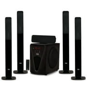 Acoustic Audio AAT5005 Bluetooth Tower 5.1 Home Theater Speaker System with Digital Optical Input and 8" Powered Subwoofer