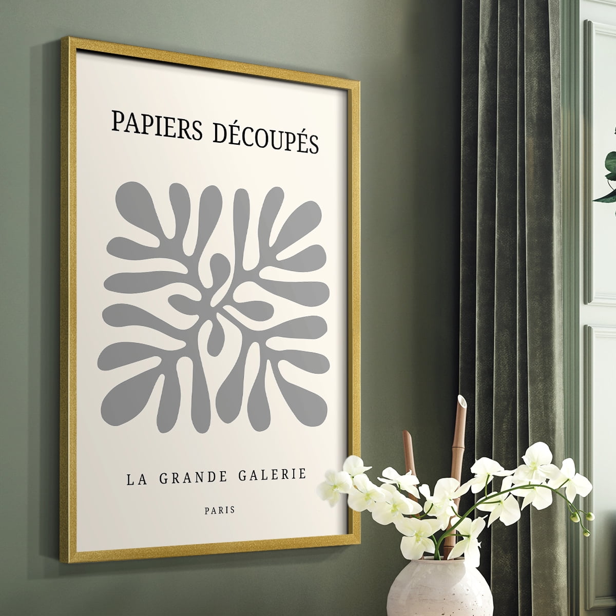 Matisse CCCXC in Gold Solid Wood 8 x 10 Framed Print