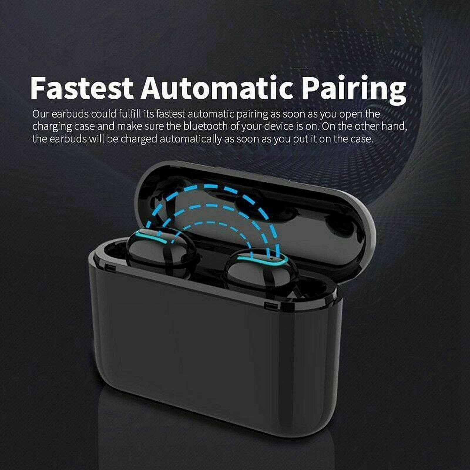 Tagital Mini Wireless Earbuds Bluetooth 5.0 Earpiece Headphones Headsets with Built-in Mic and Portable Charging Case for iPhone Samsung Smartphones