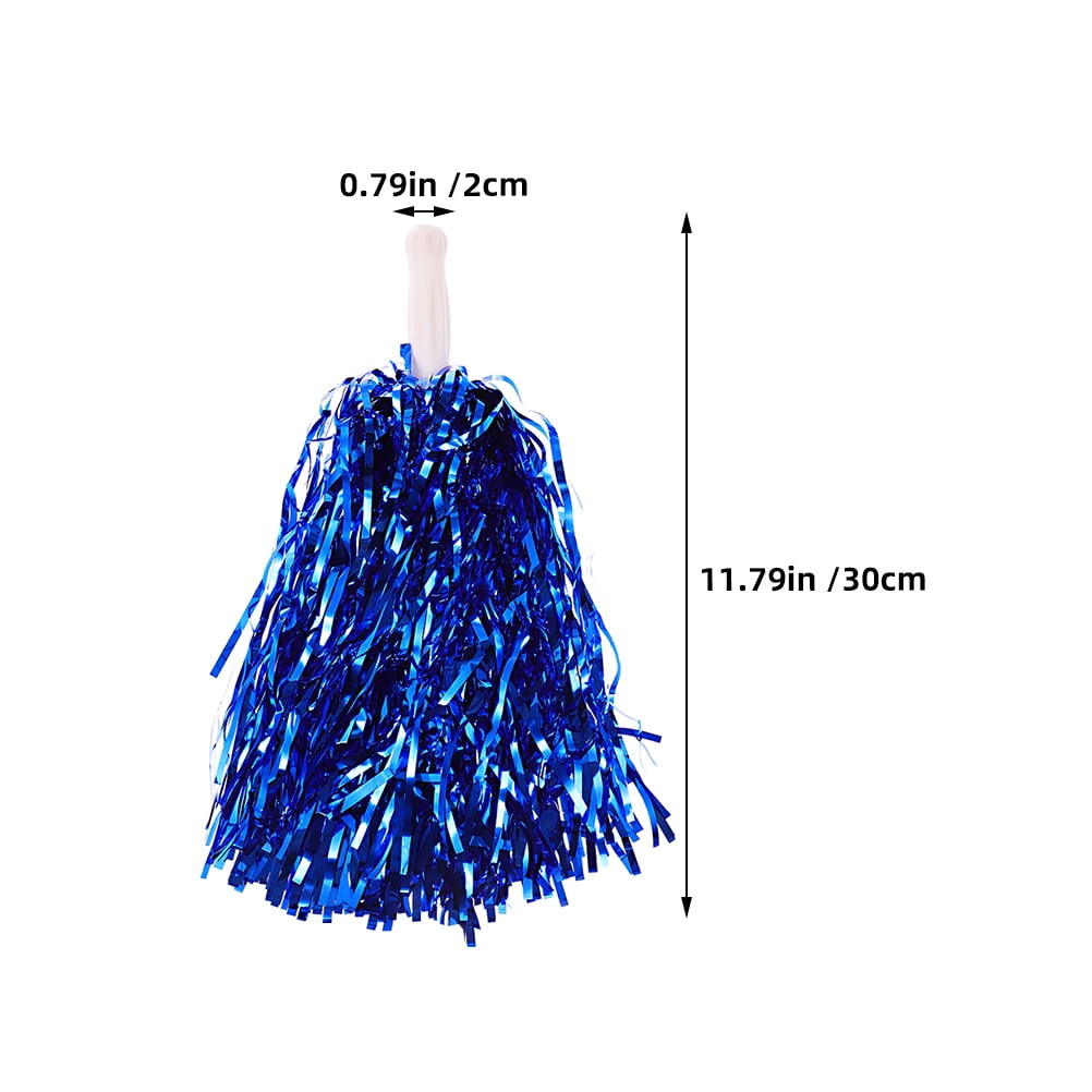 OUNONA 28PCS Cheerleading Pom Poms with Hand Sticks for Party Decor, School Sports, Gymnastics, Dance, and Events