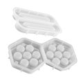 thumbnail image 4 of 2 moldes de resina para cajas de dados, de silicona y con tapa, para hacer cajas de dados de bricolaje, con forma hexagonal, 4 of 7